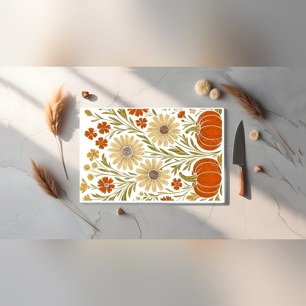 Floral Pattern Cutting Board